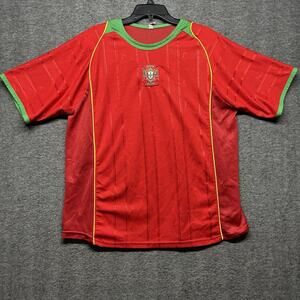 Portugal National Team XL 2004 Ronaldo #17 Home Soccer‎ Short Sleeve Jersey CR7